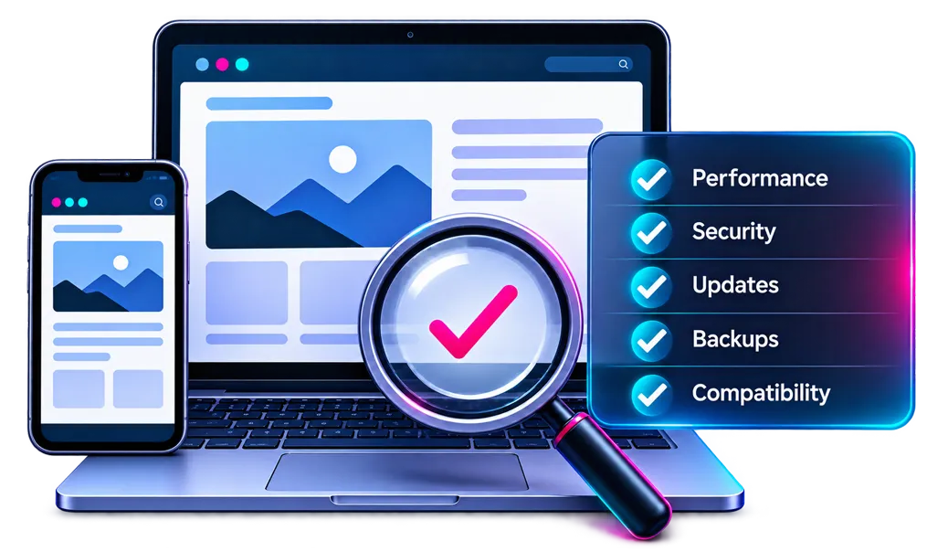 website maintenance evaluation